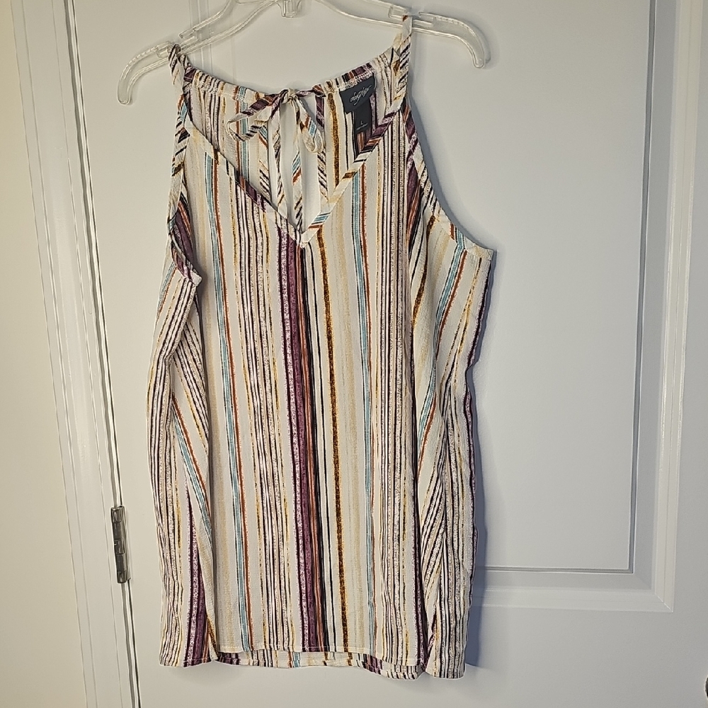 Daytrip Women's Multi-Color Striped‎ Halter Camisoles Size L